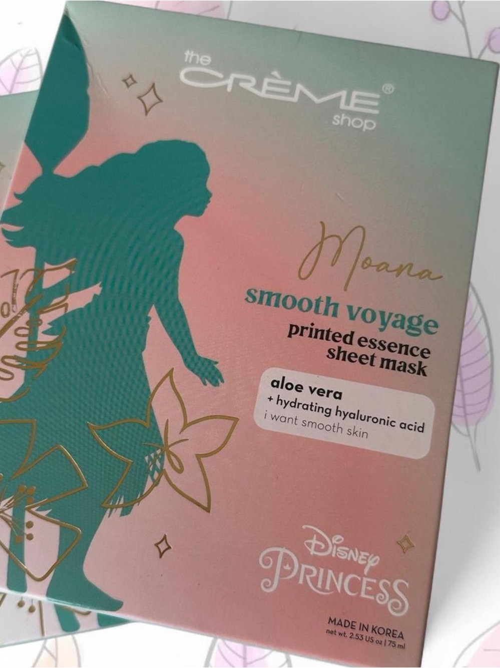 The Crème Shop x Disney Moana Sheet Mask - Aloe Vera | Hyaluronic Acid